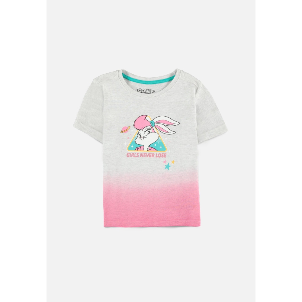 Looney Tunes - Lola Bunny Girls Never Lose Kinder TShirt - Grau/Rosa